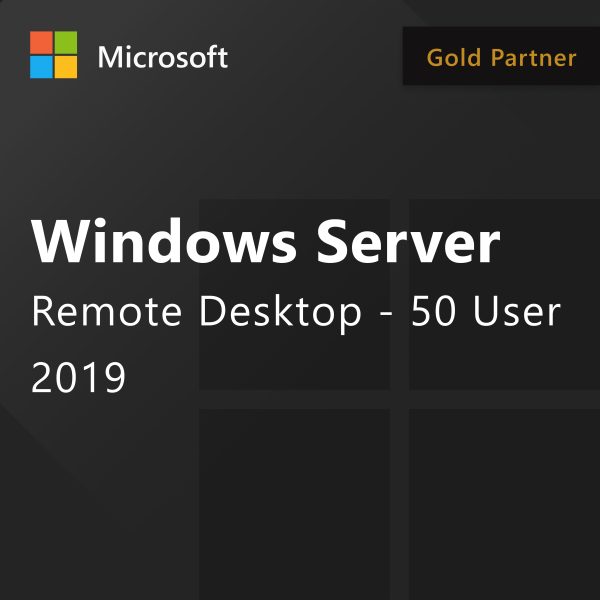 Microsoft Windows Server 2019 Remote Desktop - 50 User Fashion