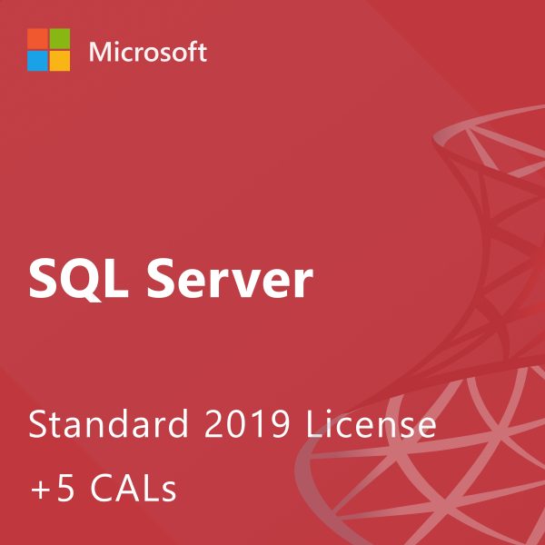 Microsoft SQL Server 2019 Standard - License + 5 CALs Hot on Sale