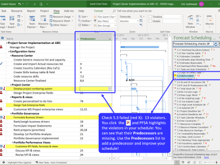 Forecast Scheduling App - software Supply