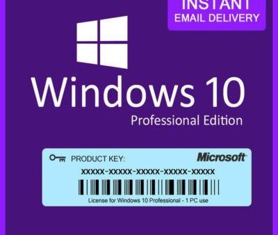 Windows 10 PRO Professional License - RETAIL DIGITAL Instant product key Fashion