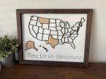 15 x19  3D Sales Map – Customizable Laser-Cut Wall Art Sale