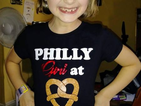 Philly Girl at Heart Pretzel Girls Top For Cheap