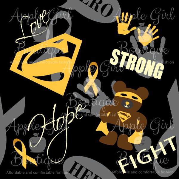 Superhero Fighter - Childhood Cancer Awareness Girls Leggings Sale