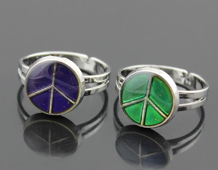 Peace Sign Mood Ring Supply