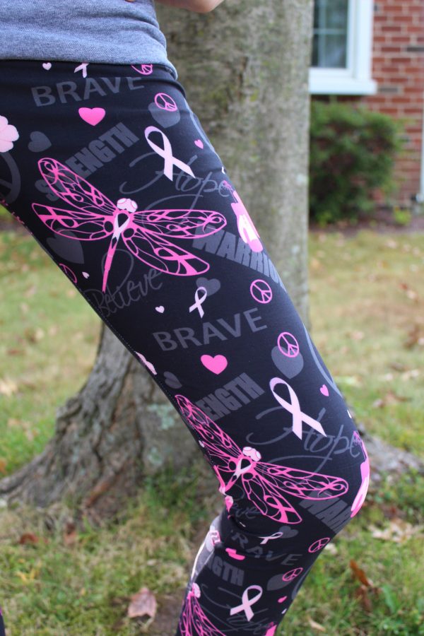 Fight Like a Warrior - Girls Breast Cancer Awareness Leggings Fashion