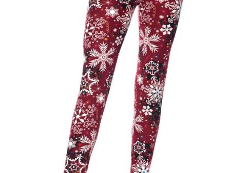 Berry Merry Sparkle - Women s Extra Plus 3x Size Leggings Online now