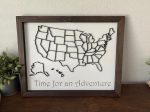 15 x19  3D Sales Map – Customizable Laser-Cut Wall Art Sale