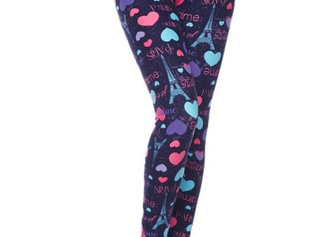 From Paris With Love - Women s 3X Extra Plus Size Leggings For Sale