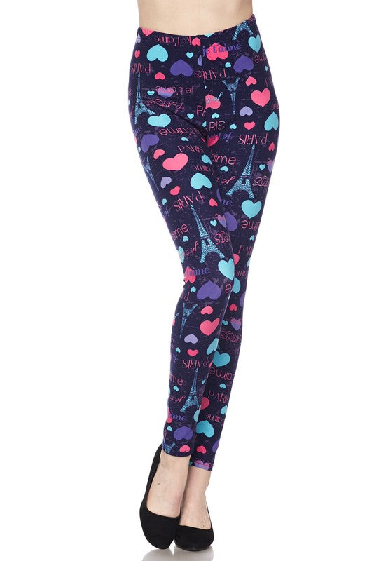 From Paris With Love - Women s 3X Extra Plus Size Leggings For Sale