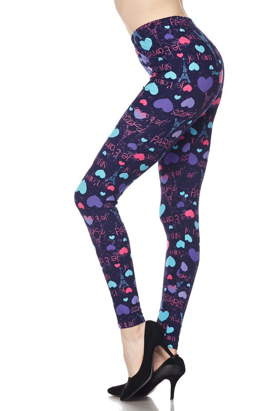 From Paris With Love - Women s 3X Extra Plus Size Leggings For Sale