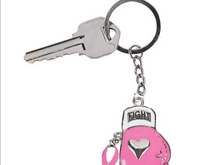 Breast Cancer Awareness Boxing Glove Keychain Online Sale