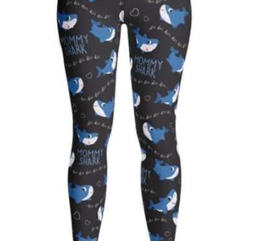 Mommy Shark Returns - Women s Extra Plus Leggings Fashion