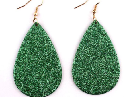 Emerald Green Teardrop Earrings Online now