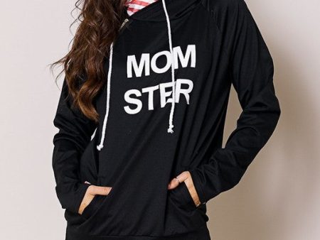 Momster Graphic Hoodie Cheap