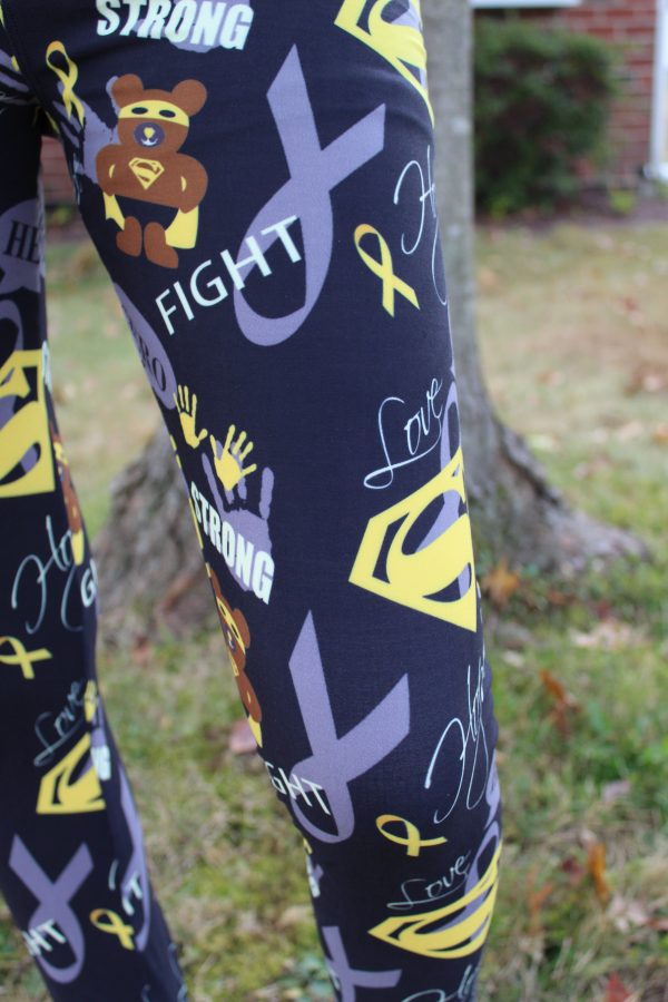 Superhero Fighter - Childhood Cancer Awareness Girls Leggings Sale