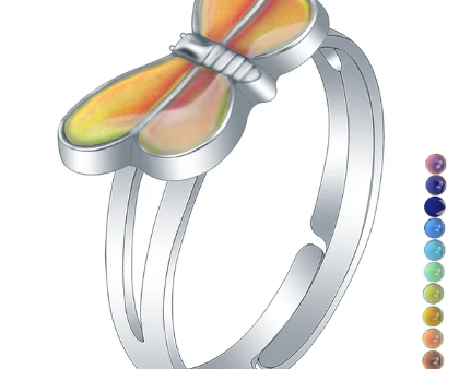 Petite Butterfly Mood Ring For Cheap