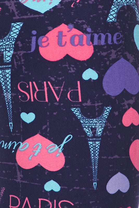 From Paris With Love - Women s 3X Extra Plus Size Leggings For Sale