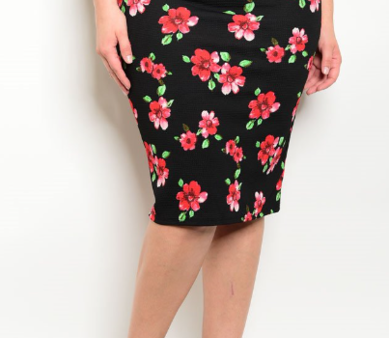 Camelias Garden - Plus Size Skirt For Cheap