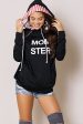 Momster Graphic Hoodie Cheap