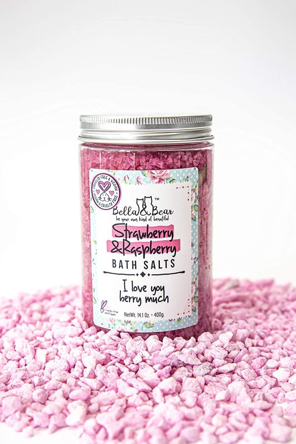 Strawberry & Raspberry Bath Salt - Bella & Bear For Sale