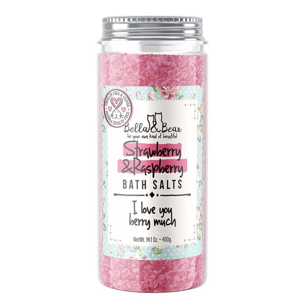 Strawberry & Raspberry Bath Salt - Bella & Bear For Sale